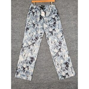 NWT‎ Forever 21 Men Floral Print Jogger Pants Blue Multi Size Small